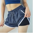 Summer new fake two-piece sports shorts female pockets anti-glare loose and quick-drying yoga fitness running leisure