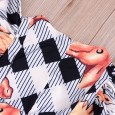 Children's skirt summer new product children's cartoon printed Mafei sleeve dress