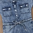 Spring and summer new products of children's one-piece suit denim jumpsuit