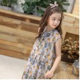 Girls' dresses, summer new children's chiffon skirts, big children's vests, A-line skirts, Mori family and children's clothing