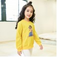 Children's clothing autumn new girl T-shirt long-sleeved round neck printed children's tops