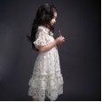 Children's small fresh dress girl chiffon fairy princess skirt summer big boy parent-child dress