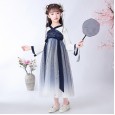 Children's Hanfu jacket skirt girls costume super fairy Chinese style clothing spring and summer new gradient dress