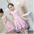 Summer new girl princess skirt vest dress new children's clothing suspender skirt