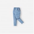 Spring new children's pants children's clothing children's trousers pentagram embroidered girls straight stretch jeans