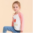 Spring new children's clothing children's long-sleeved T-shirt cute cartoon pattern raglan sleeves girls bottoming T-shirt