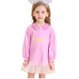 Spring new spring and autumn children's dress children's clothing fresh letter printing girls POLO skirt