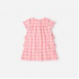 Summer new children's skirt children's clothing fresh plaid cake skirt short sleeve girls dress