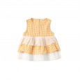 Summer new three-layer skirt grid children's skirts children's clothing retro temperament small shirt