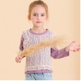 Spring new children's clothing children's long-sleeved T-shirt retro palace style girls lace bottoming shirt