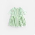 Summer new girl's dress children's clothing embroidery applique cape fantasy mesh princess dress