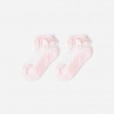Summer new 3-8 year old girl princess thin section candy color cool thin transparent crystal children's socks 1 pair
