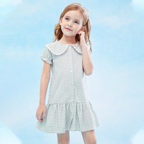 Summer new lace children's dress children's clothing foreign doll collar children's dress