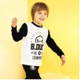 Little yellow duck children's clothing spring and autumn cartoon printing trend boy suit round neck pullover sweater suit