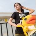 Little yellow duck summer dress new short-sleeved T-shirt women's shirt letter print women T-shirt