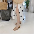 Thick with the word sandals open toe wear sandals and slippers simple half drag female tide