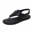 New women's shoes summer fashion wild Roman shoes large size sandals women flat bottom herringbone women sandals