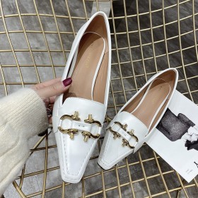 Spring new fashion wild square head horsebit fine with shallow mouth OL professional women's shoes