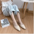 Summer models Rome flat bottom lazy Lingge OL Baotou cool female half drag tide shoes