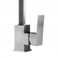 304 stainless steel kitchen basin mixing faucet square flat tube sink kitchen hot and cold faucet bathroom