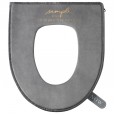 Toilet seat cushion with handle plush in winter toilet seat cover cushion with zipper
