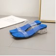 Rome summer new transparencies with heel sandals and sandals open toe large size semi-drag women's shoes