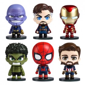 Genuine Authorized Avengers 4 Car Decoration Marvel Hero Series Doll Creative Car Accessories