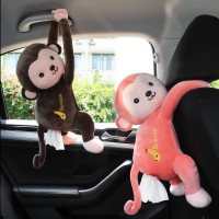 Car Creative Cute Butt Monkey Tissue Bag Hanging Home Bedroom Living Room Tissue Pumping Car Universal Tissue Bag