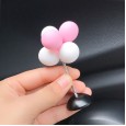 Car Decoration Creative Pink Car Instrument Panel Decoration Confession Balloon 3D Decoration