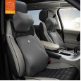 GiGi car bamboo charcoal memory foam head pillow waist pillow set four seasons breathable car neck guard vertebra head pillow
