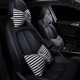 Car bow head pillow neck pillow female cute pillow car pillow waist pillow car accessories