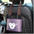 Car cartoon creative hanging type car storage bucket car multifunctional seat back trash bin storage box