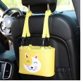 Car cartoon creative hanging type car storage bucket car multifunctional seat back trash bin storage box