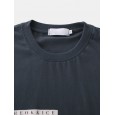 Men Casual Cartoon Print Loose Short Sleeve T-Shirts - White S 