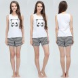 Sleeveless shorts suit Nursing wear Sleeveless straight pants suit