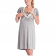 Hot-sale lace stitching multifunctional mother nursing dress pajamas before and after pregnancy