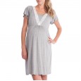 Hot-sale lace stitching multifunctional mother nursing dress pajamas before and after pregnancy