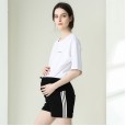 Maternity shorts spring and summer thin pants casual pants sports pants women wear fashionable tide mother pants pregnant women summer clothes