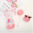 Wide mouth antler buckle bottom bottle PP curved anti-flatulence bottle 300ml nipple bottle