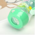 pp safety material transparent milk bottle with handle wide mouth PP double color handle curved antlers buckle bottom bottle