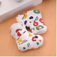 Autumn and winter thickened lamb velvet baby cotton shoes cotton cartoon printing newborn toddler shoes 0-1 years old
