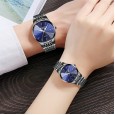 Workplace Business Steel Belt Men's Watch Fashion Casual Calendar Waterproof Quartz Watch Luminous Couple Pair Watch