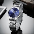 Workplace Business Steel Belt Men's Watch Fashion Casual Calendar Waterproof Quartz Watch Luminous Couple Pair Watch