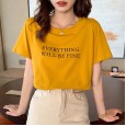 White cotton short-sleeved t-shirt women's new summer loose body hood super fire jacket tide