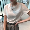 White short-sleeved T-shirt female summer new wave of super fire cotton t-shirt loose shirt