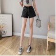 High waist denim shorts women's summer new super fire was thin woolen hot pants wild pants tide