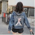 Denim jacket female small fresh and wild spring and autumn new loose loose thin short jacket jacket tide