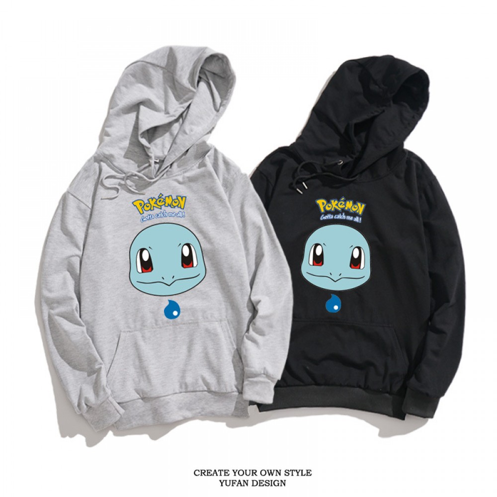 Spring and autumn thin section youth sweater cartoon solid color printing tide brand anime Jenny turtle casual couple sweater