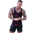 Men's vest muscle fitness camouflage shirt men's outdoor sports breathable quick-drying vest