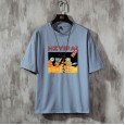 Pure cotton youth summer printed T-shirt men's casual shirt youth fashion